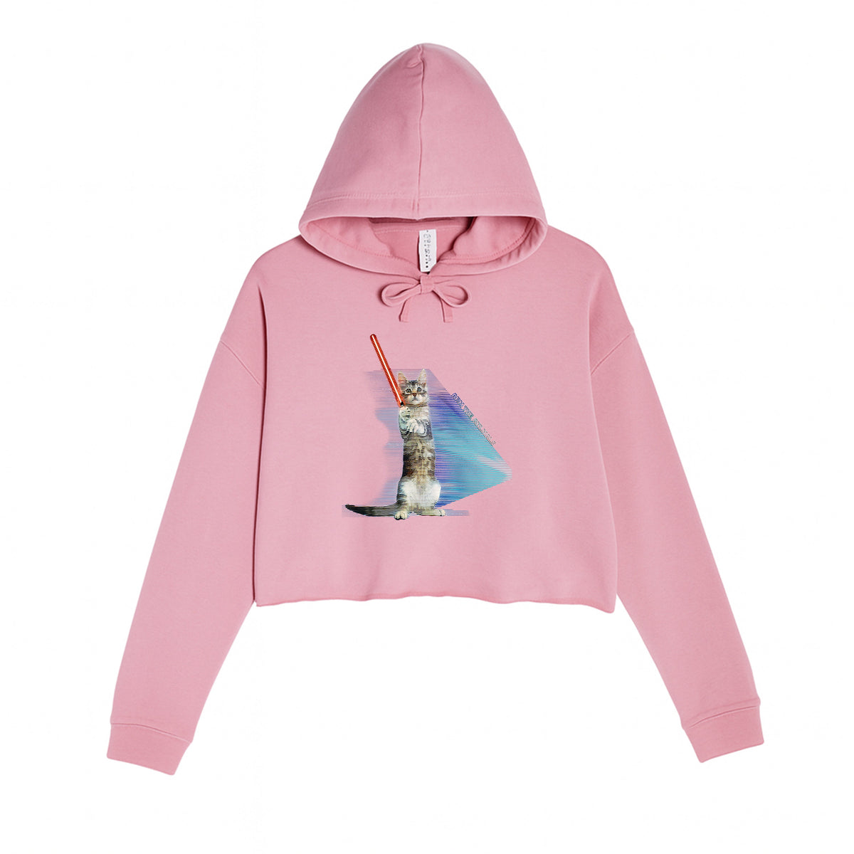 Women's | Hologram Battle Cat | Crop Hoodie