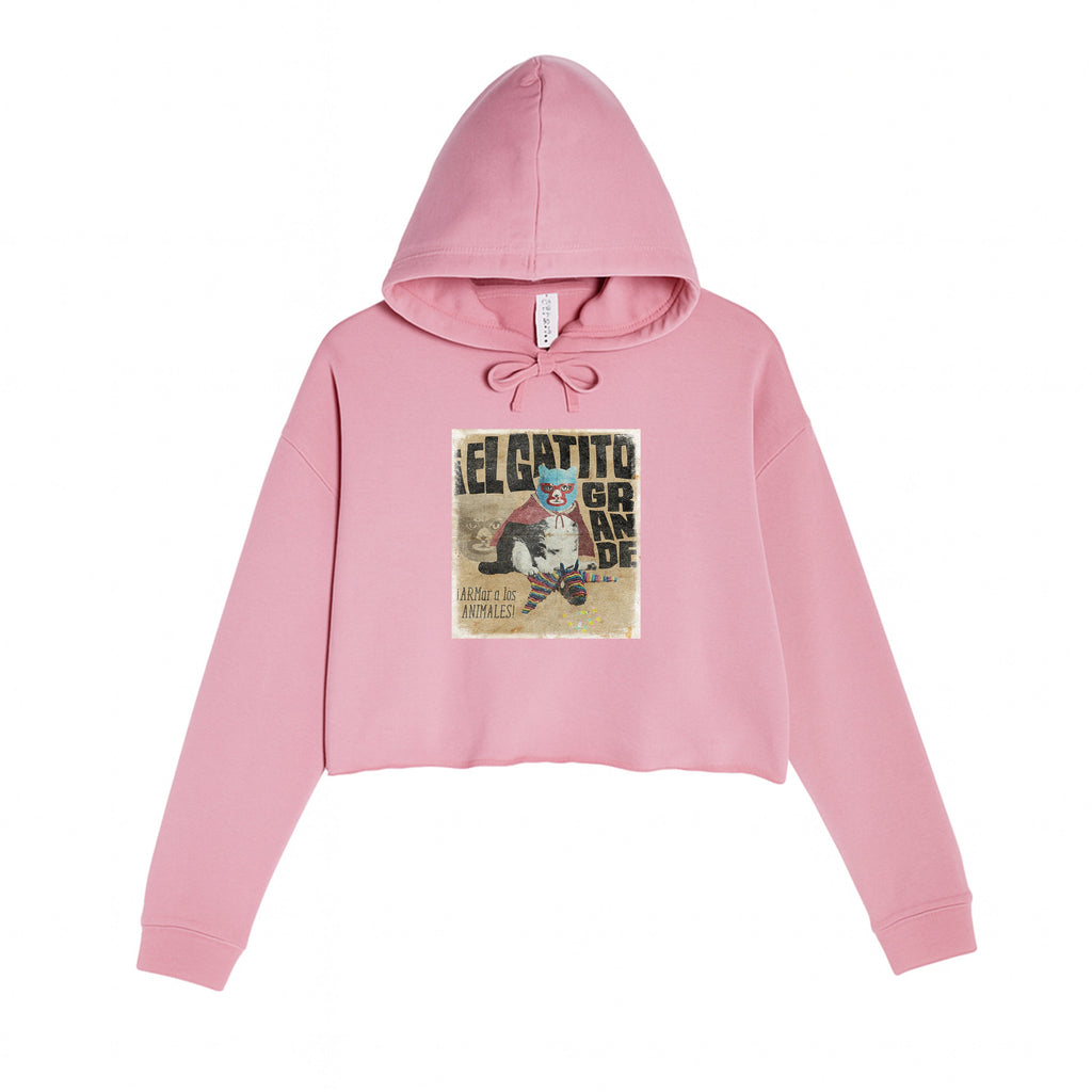 Women's | El Gatito Grande | Crop Hoodie