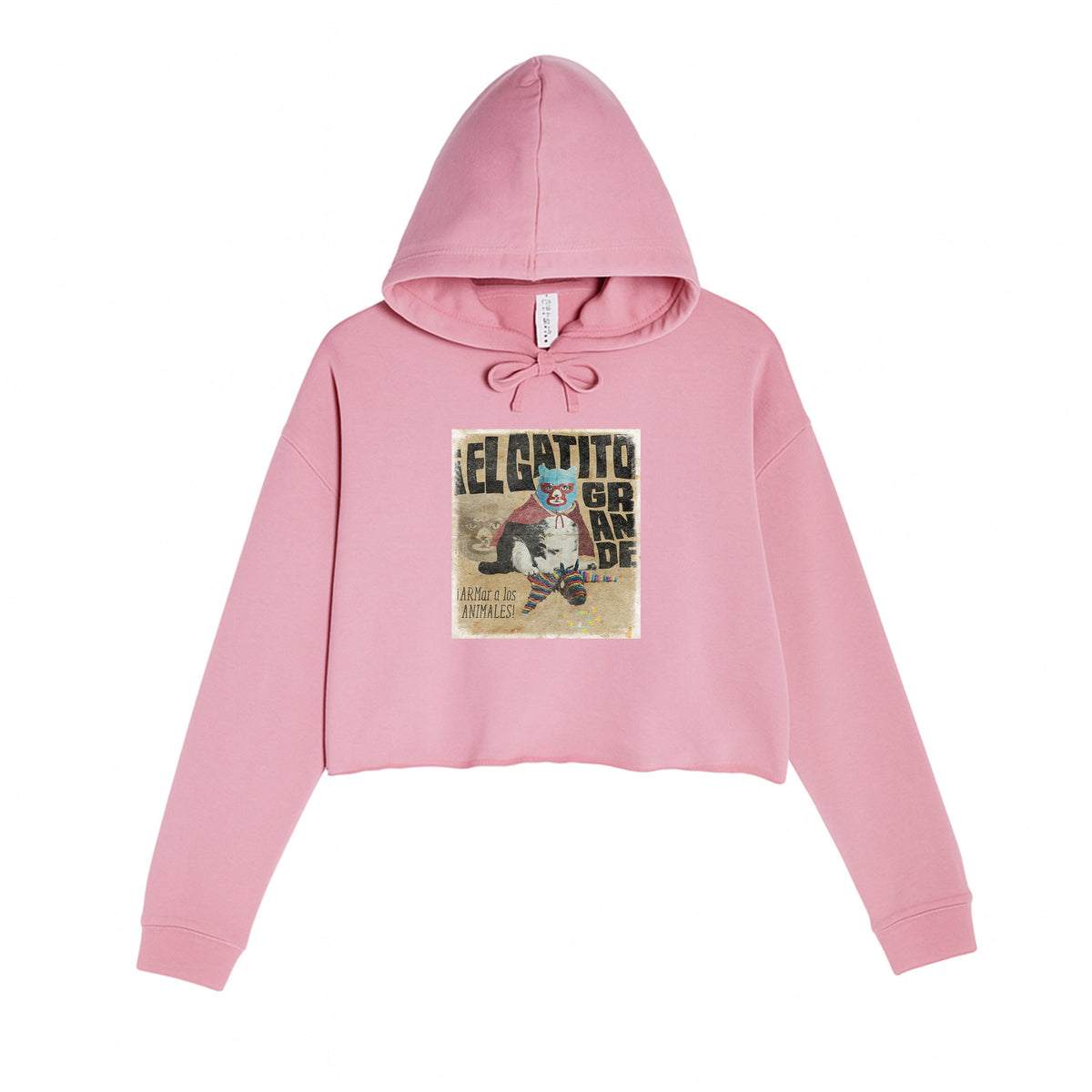 Women's | El Gatito Grande | Crop Hoodie