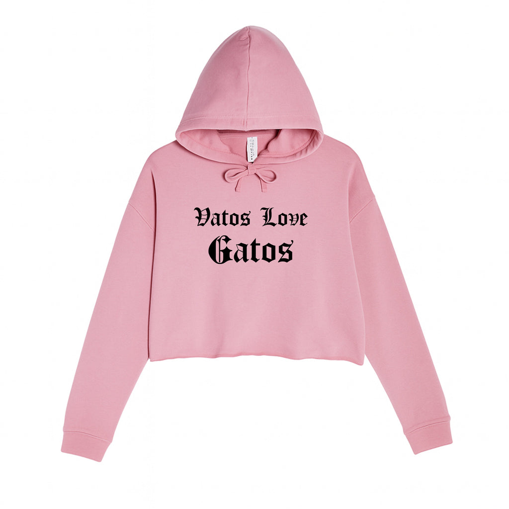 Women's | Vatos Love Gatos | Crop Hoodie