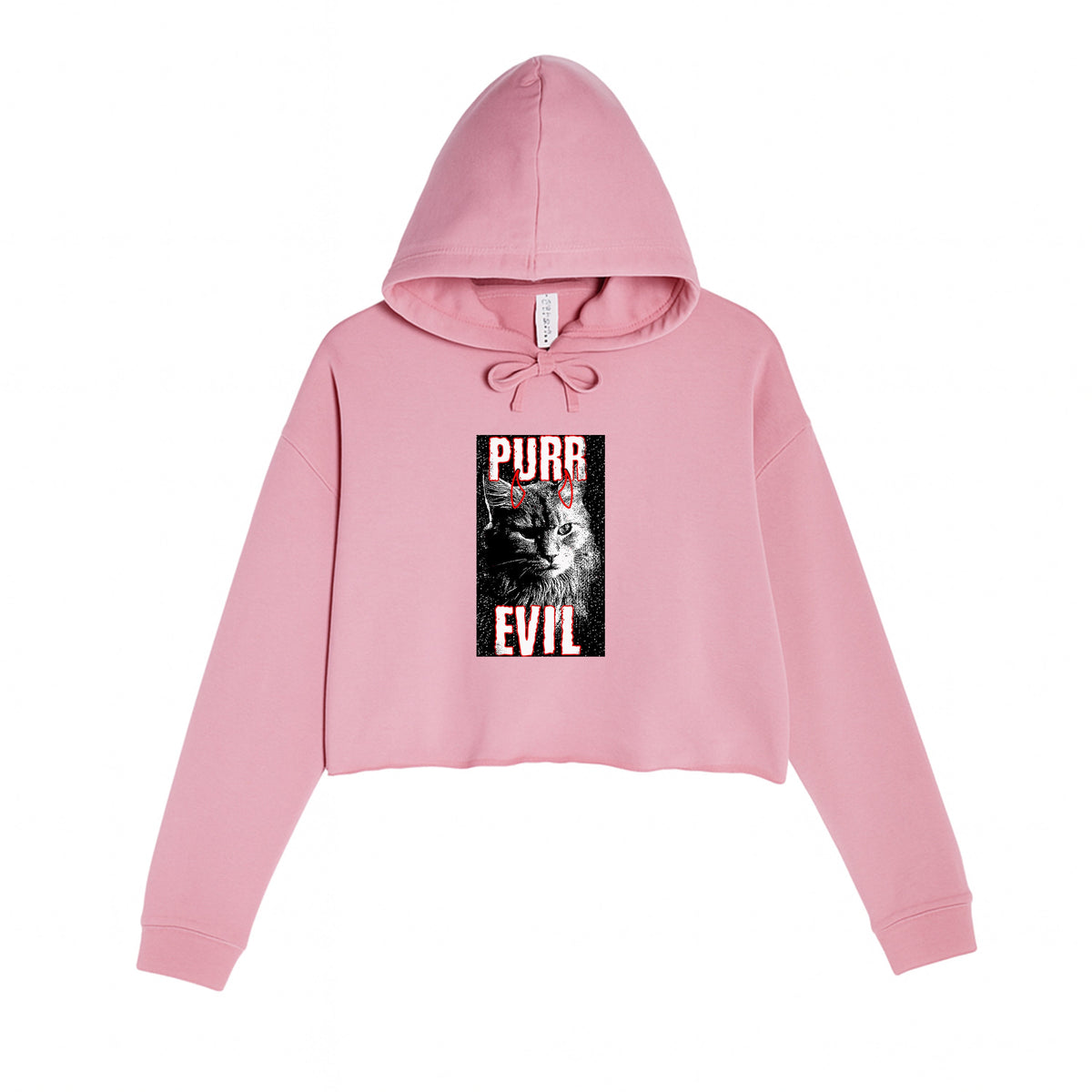 Women's | Purr Evil | Crop Hoodie