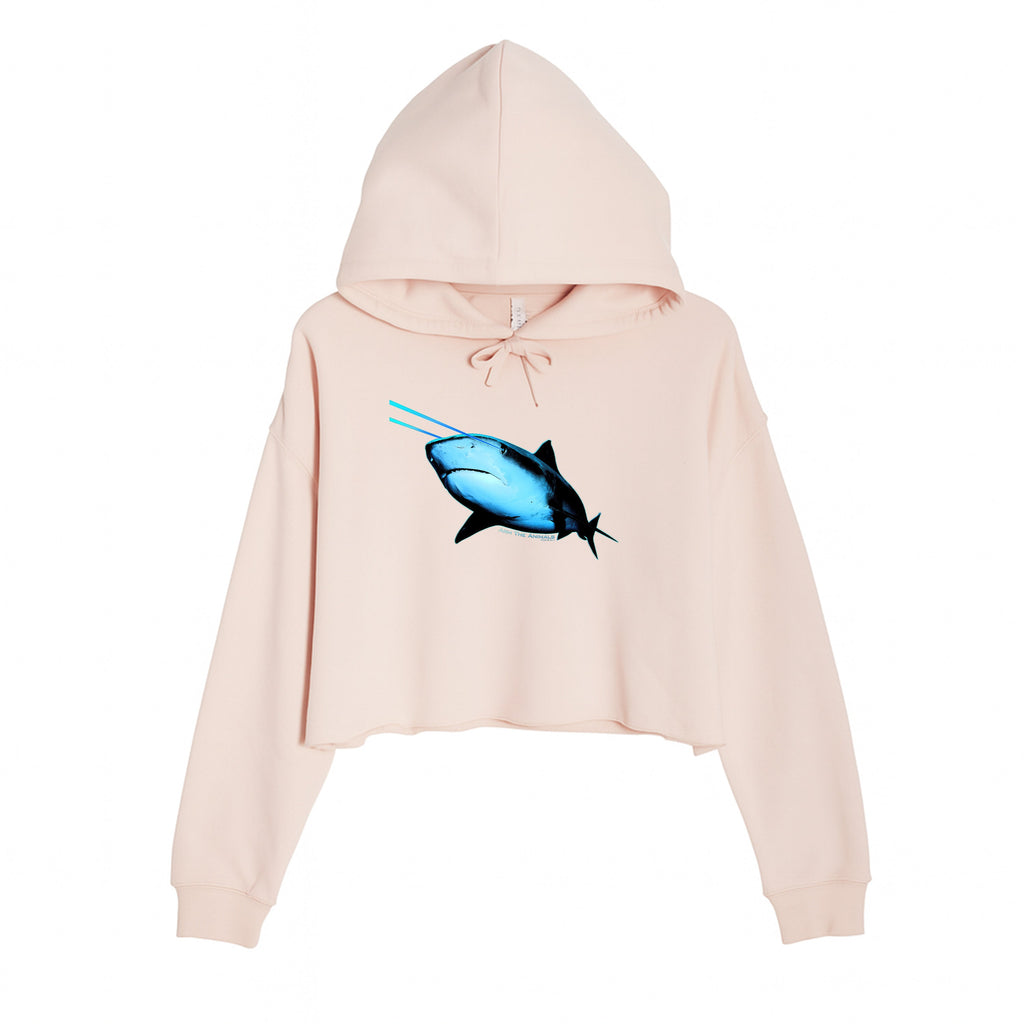 Women's | Laser Eye Shark | Crop Hoodie