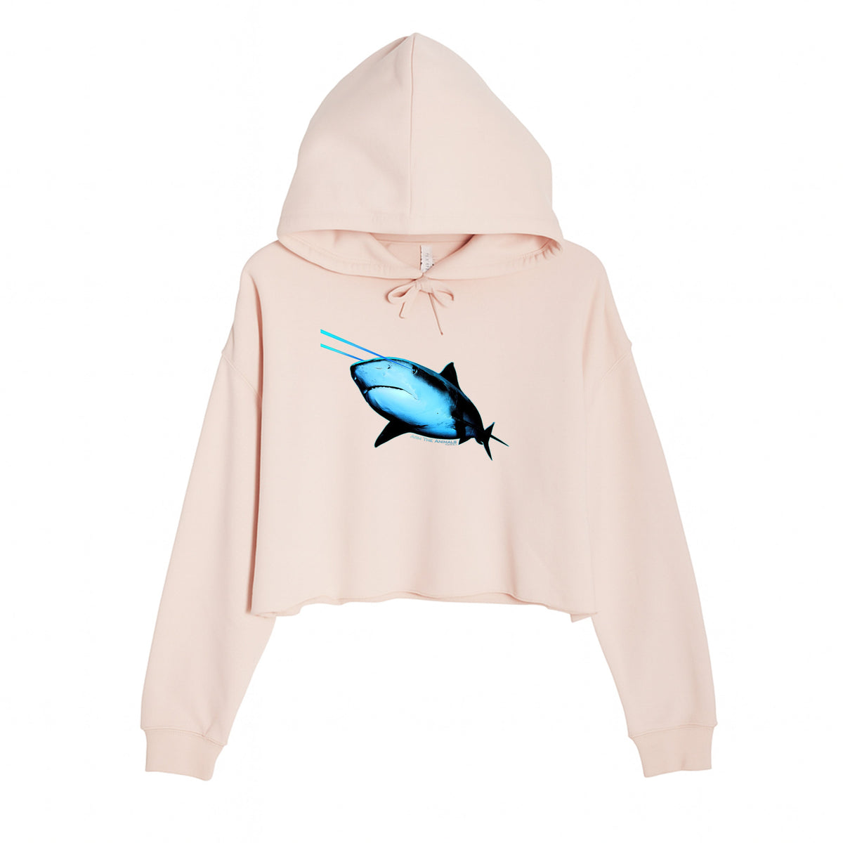 Women's | Laser Eye Shark | Crop Hoodie