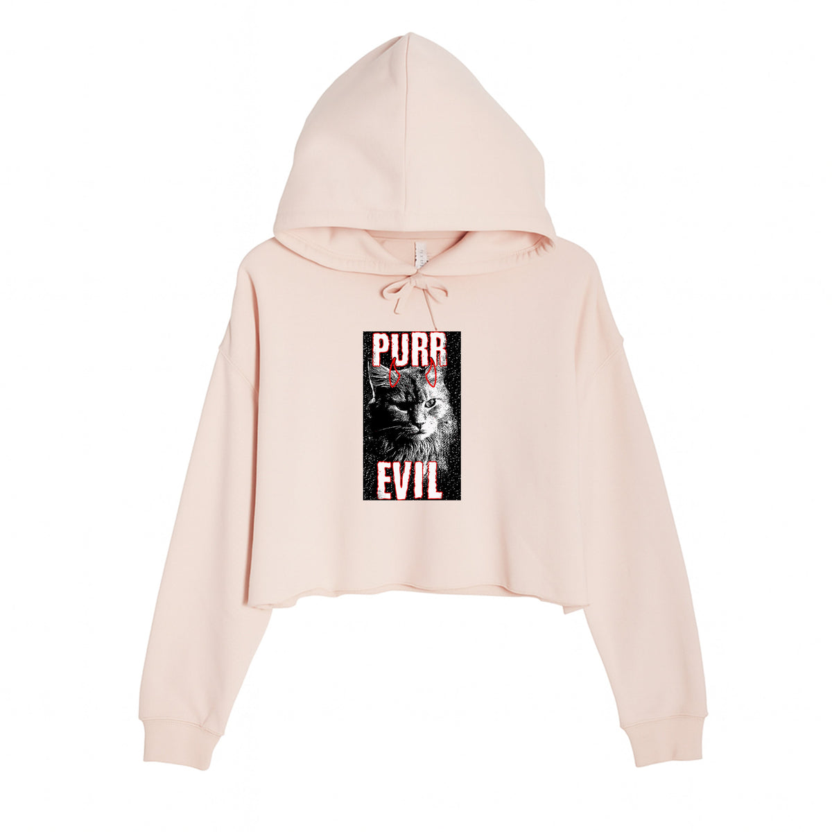 Women's | Purr Evil | Crop Hoodie