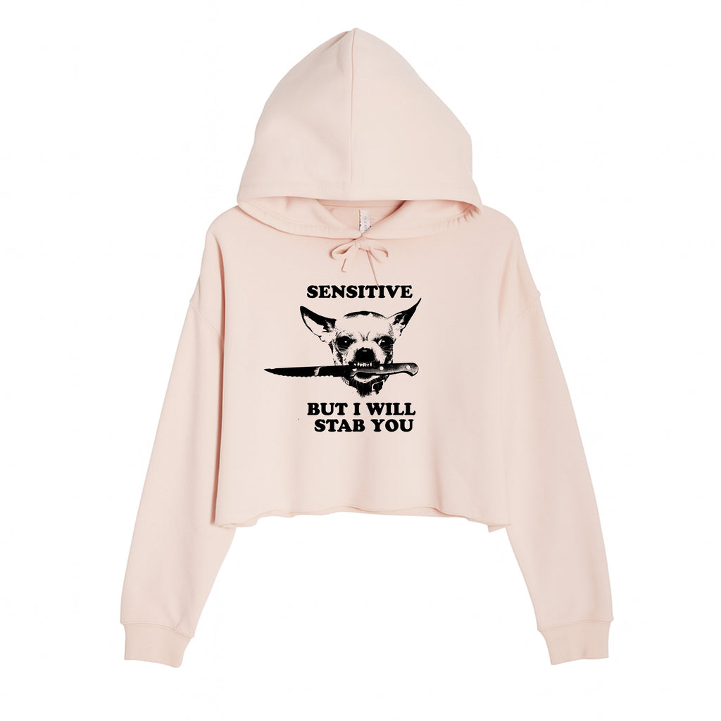Women's | Sensitive (Dog) | Crop Hoodie
