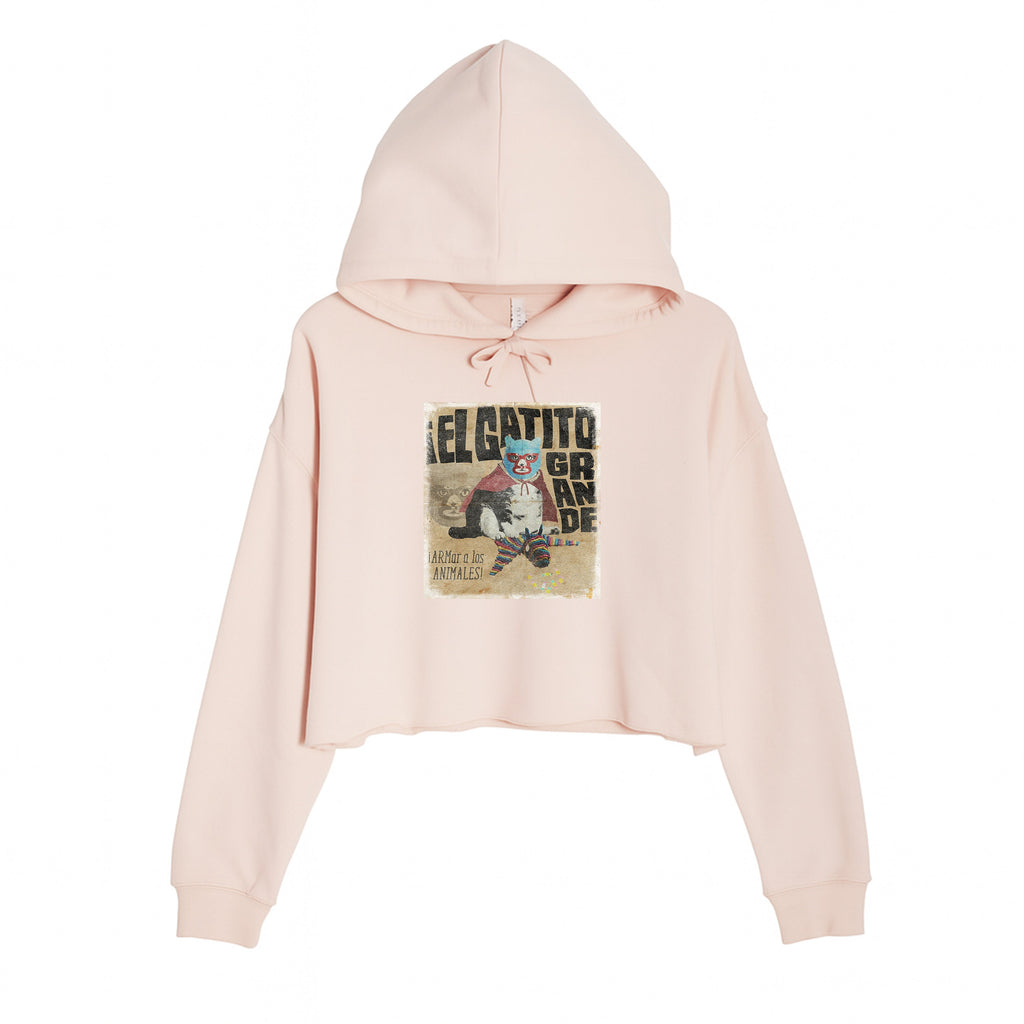 Women's | El Gatito Grande | Crop Hoodie