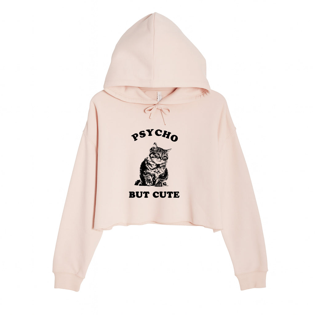 Women's | Cute But Psycho | Crop Hoodie