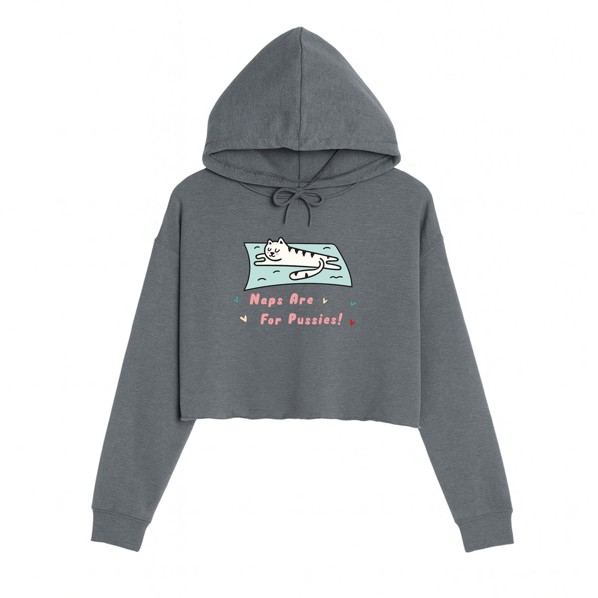 Women's | Naps Are For Pussies | Crop Hoodie
