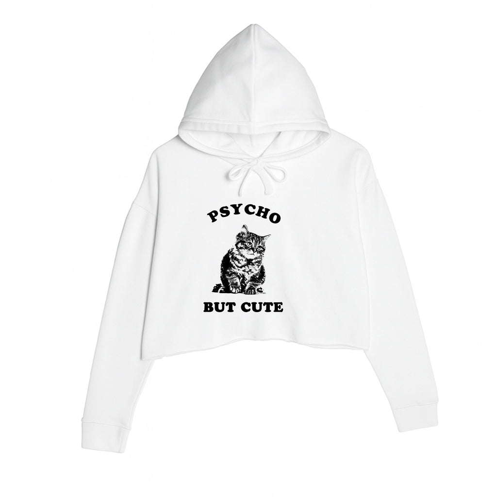 Women's | Cute But Psycho | Crop Hoodie