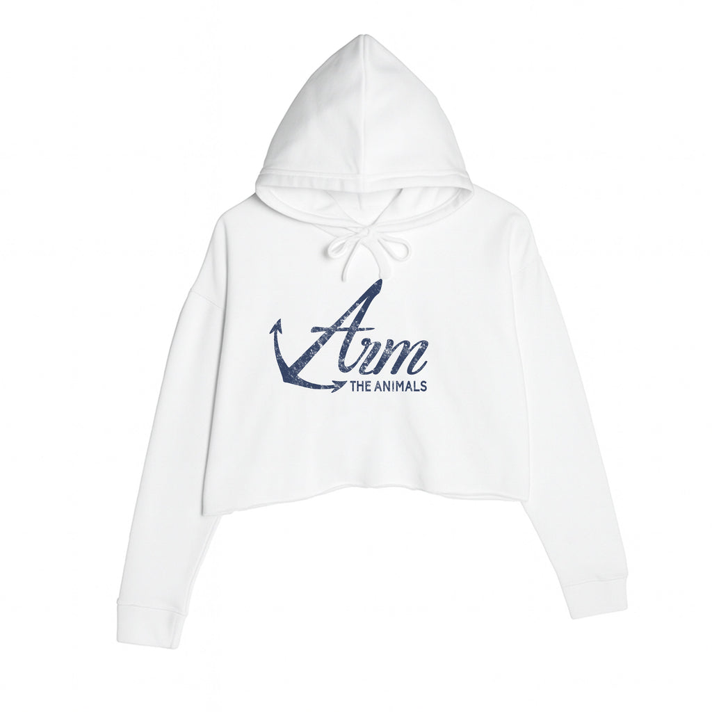 Women's | Armed Anchor | Crop Hoodie