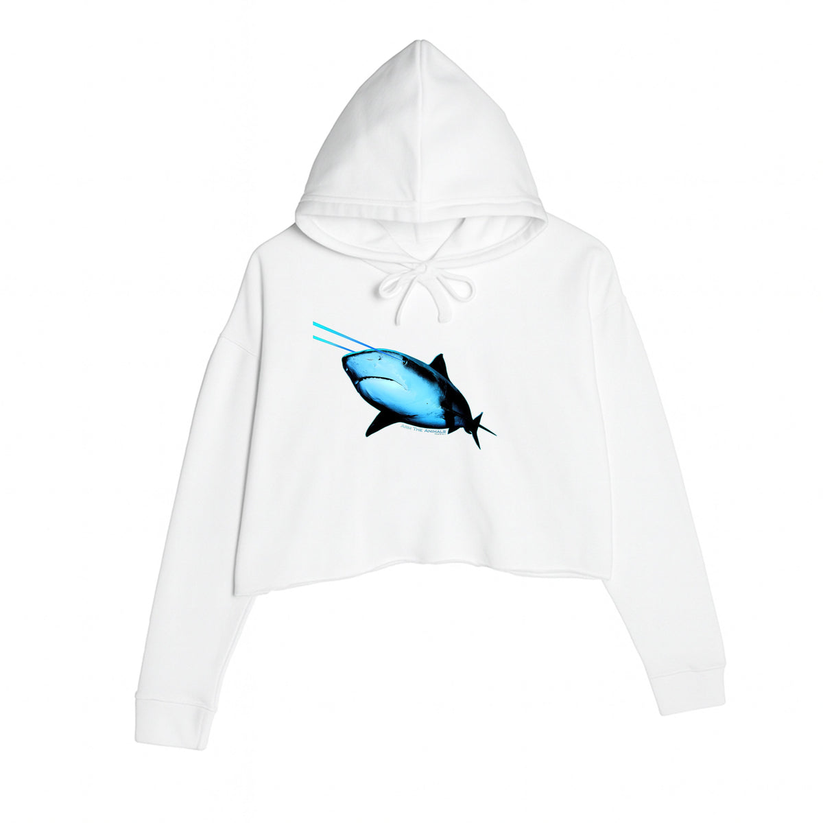 Women's | Laser Eye Shark | Crop Hoodie