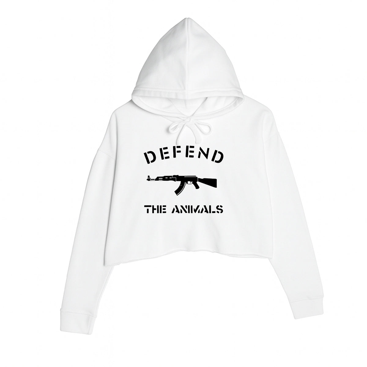 Women's | Defend The Animals | Crop Hoodie