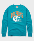 Miami Dolphins Helmet Retro Crewneck