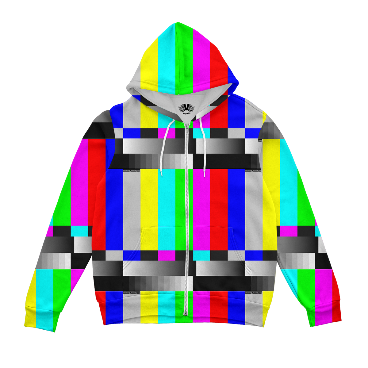 Missing Media Zip Up Hoodie
