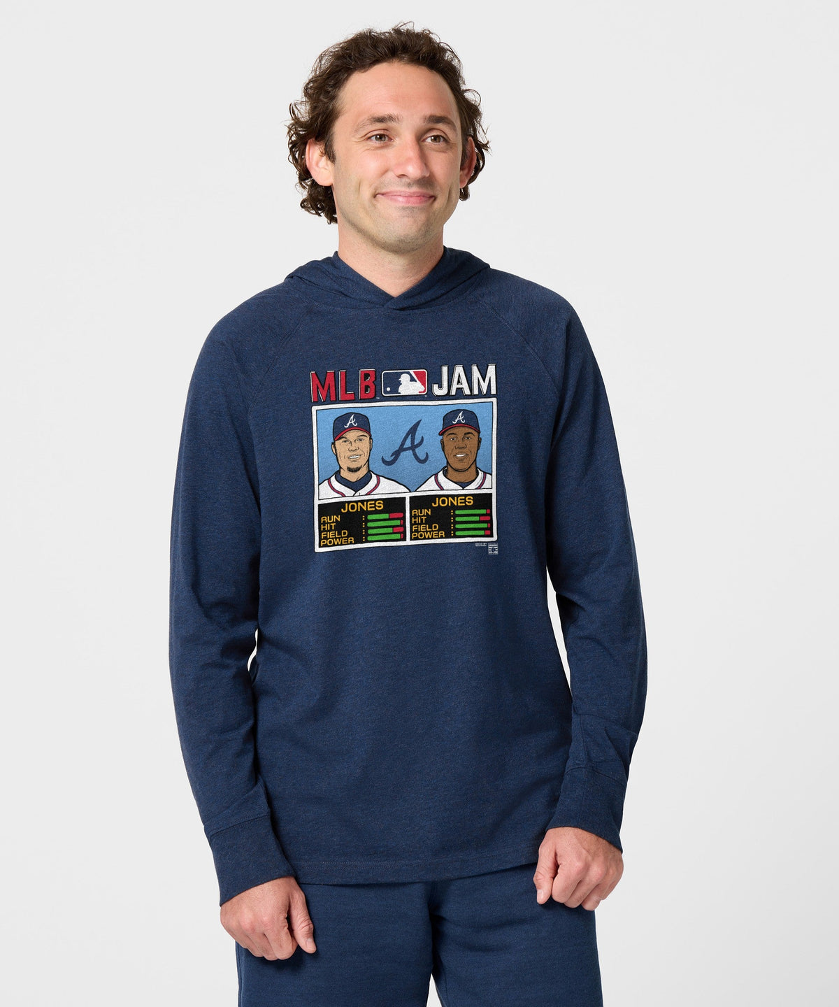 MLB Jam Braves Jones and Jones Lightweight Hoodie
