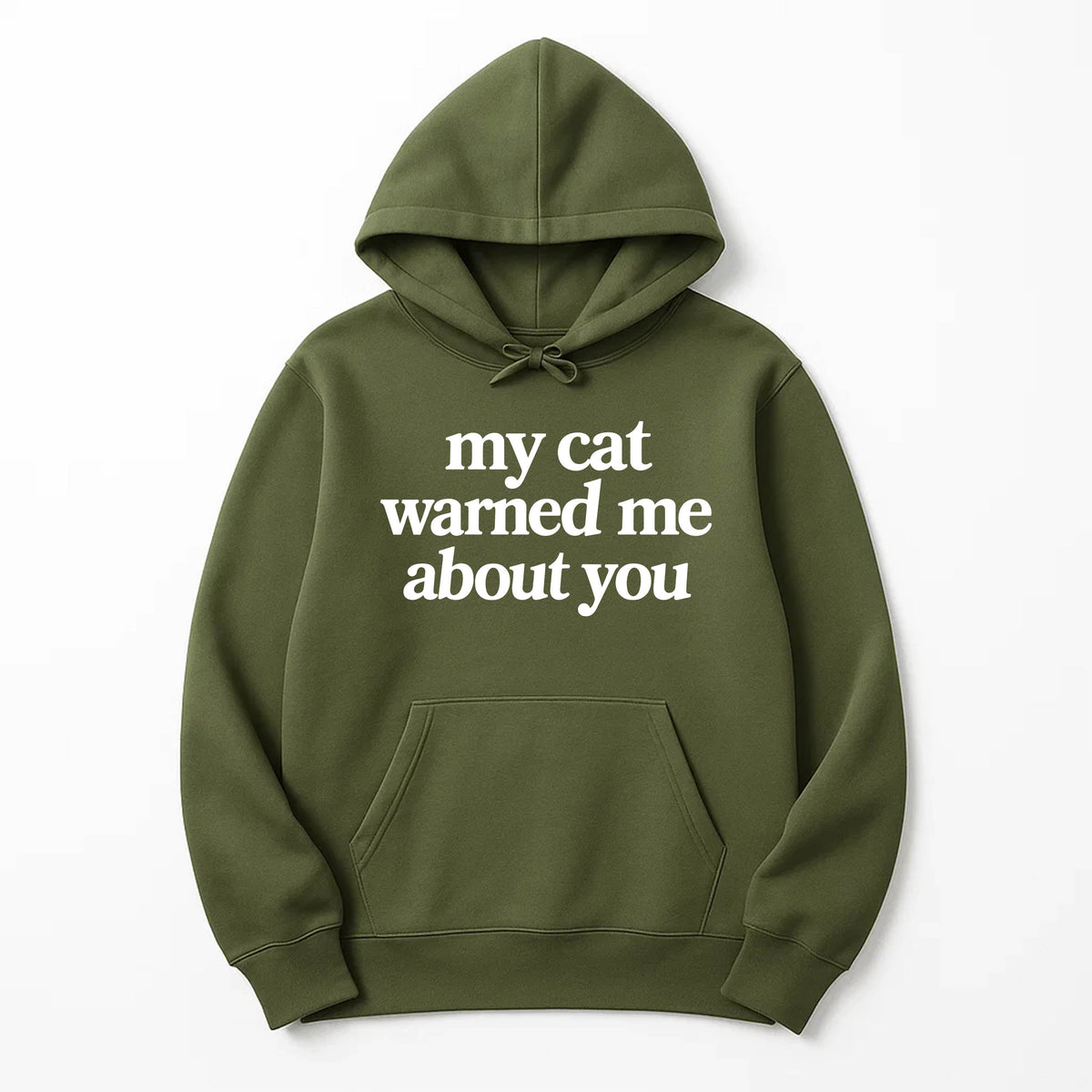 Unisex | My Cat Warned Me | Pullover Hoodie