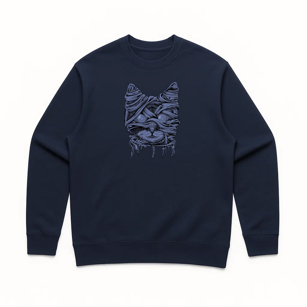 Unisex | Zombie Mummy Cat | Crewneck Sweatshirt