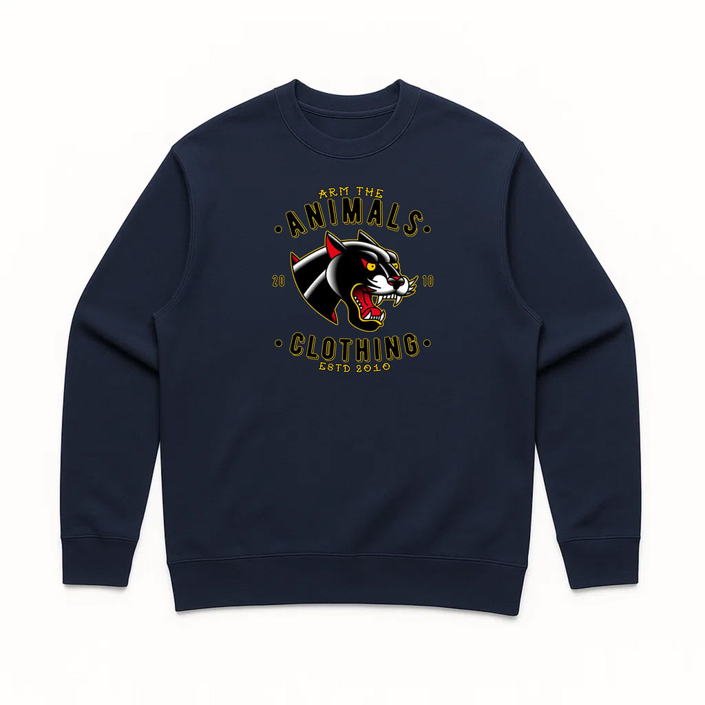 Unisex | Varsity Panther | Crewneck Sweatshirt