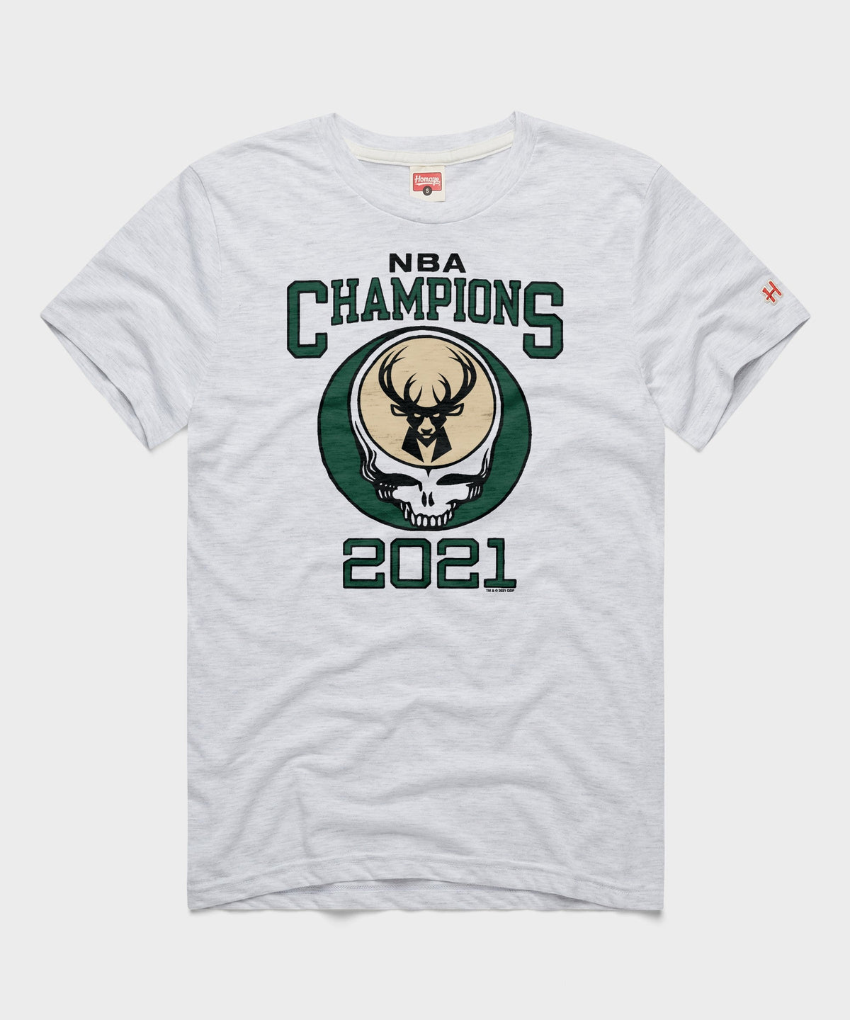 NBA x Grateful Dead 2021 Champs Bucks