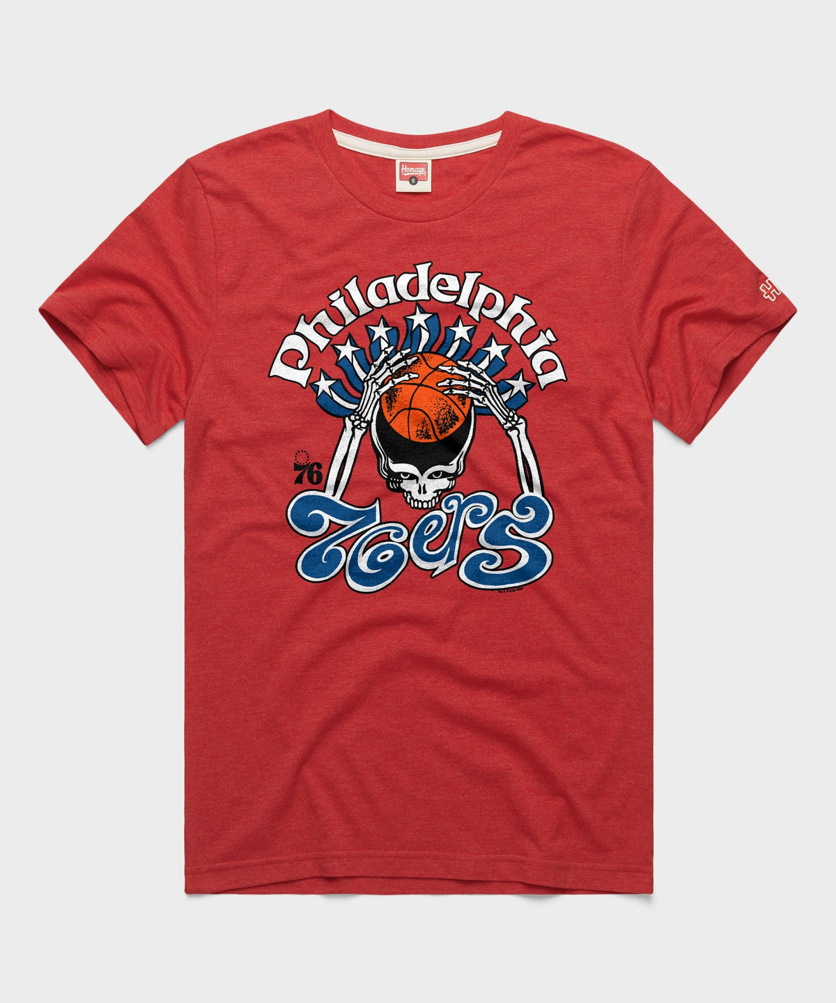 NBA x Grateful Dead x 76ers Skull