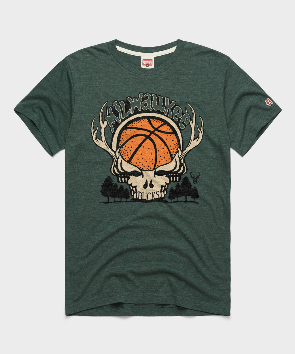NBA x Grateful Dead x Bucks Skull