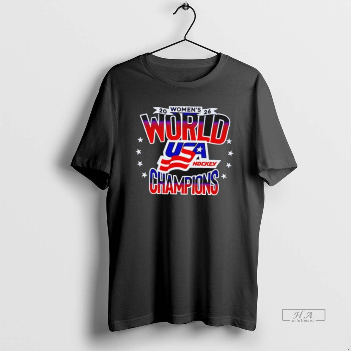 Official 2026 Womens World Usa Hockey Champions Stars Flag