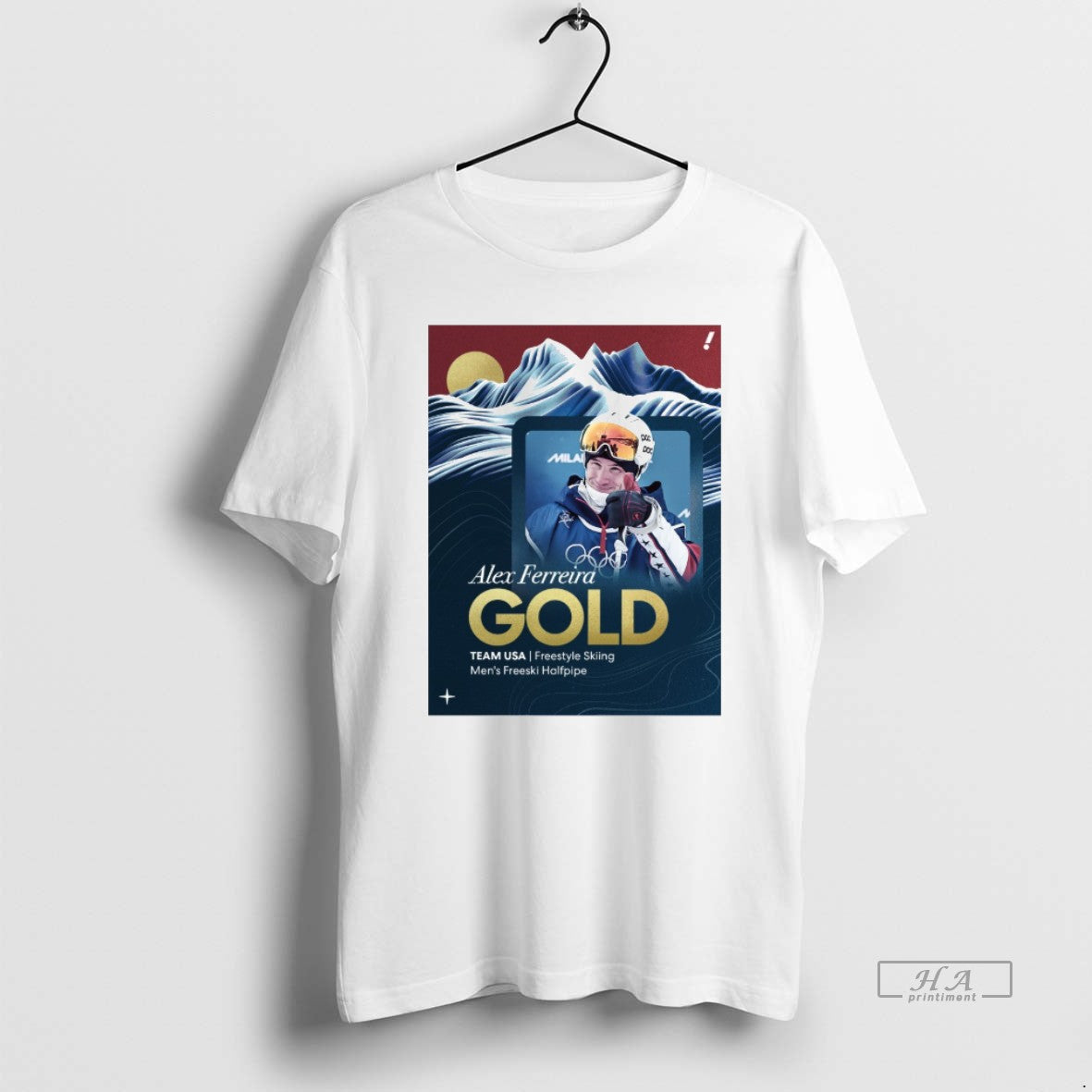 Official Alex Ferreira Gold Team Usa Freestyle Skiing Mens Freeski Halfpipe