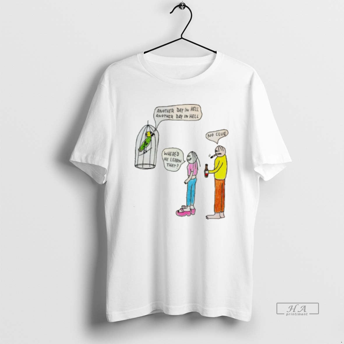 Official Another Day In Hell Whered He Learn That No Clue Tee