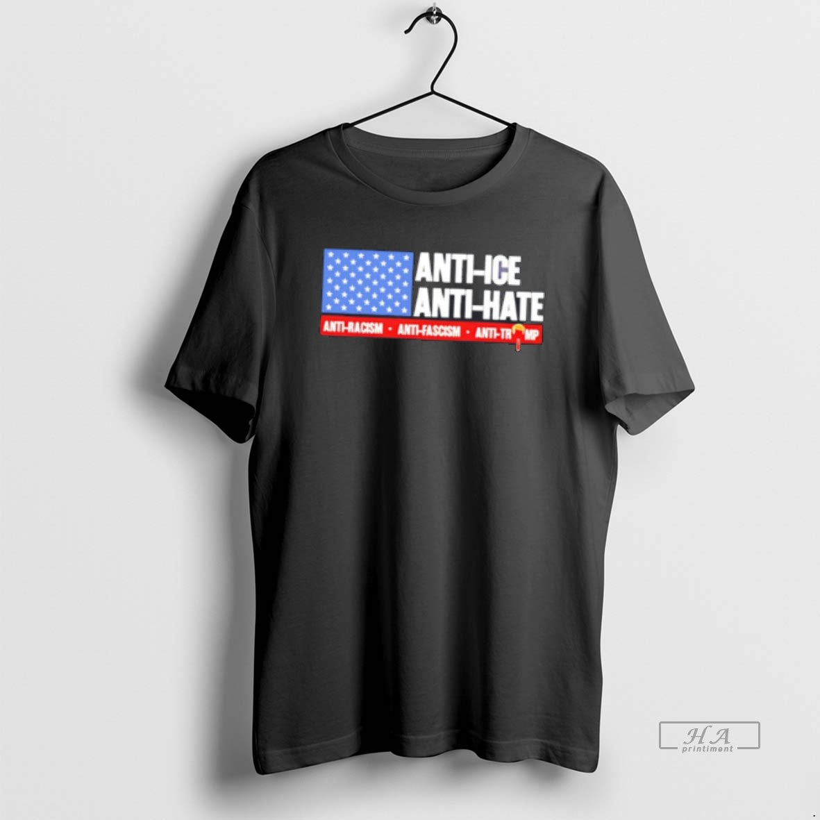 Official Anti Ice Anti Hate Anti Racism Anti Fascism Anti Trump Tee