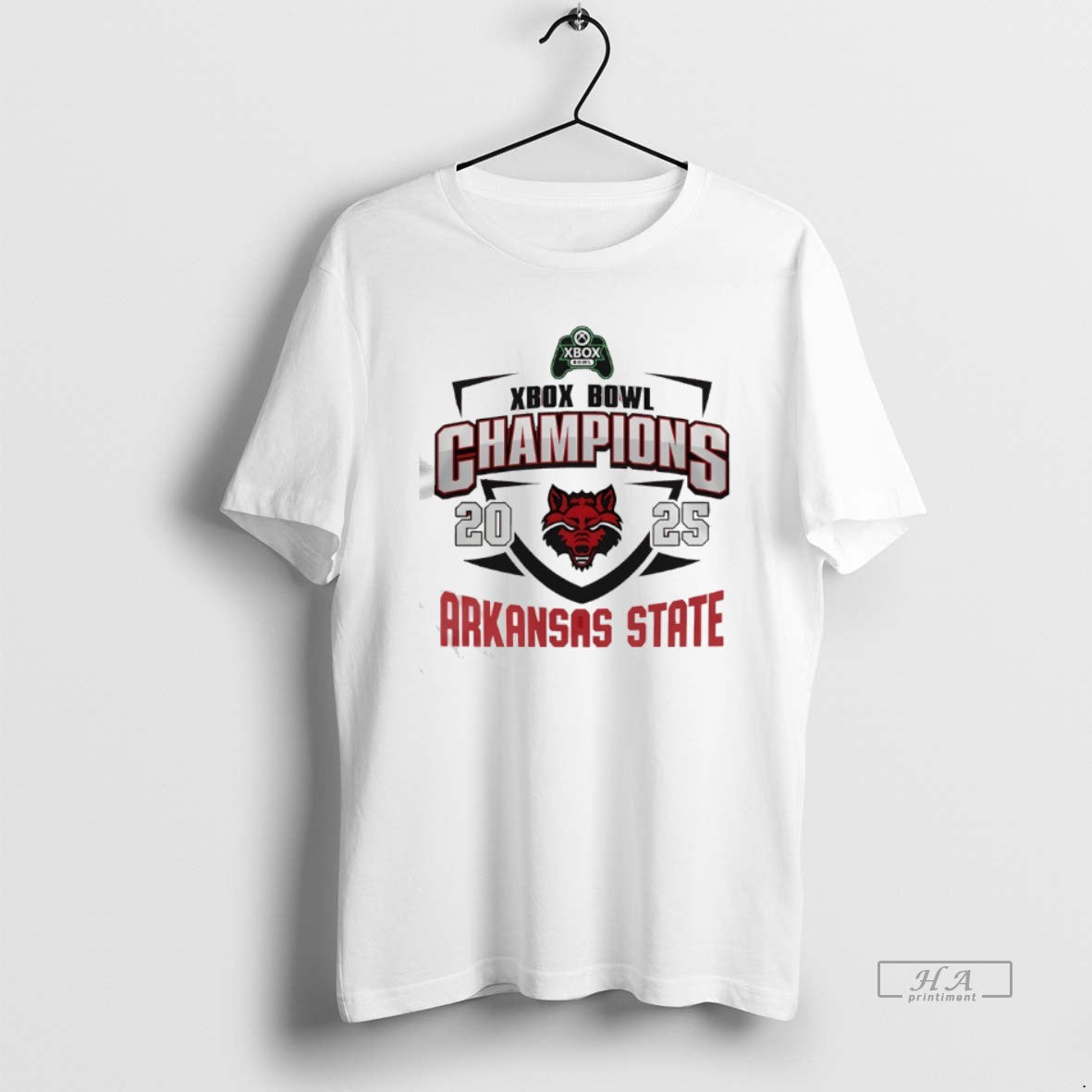 Official Arkansas State Red Wolves Xbox Bowl Champions 2025 Logo