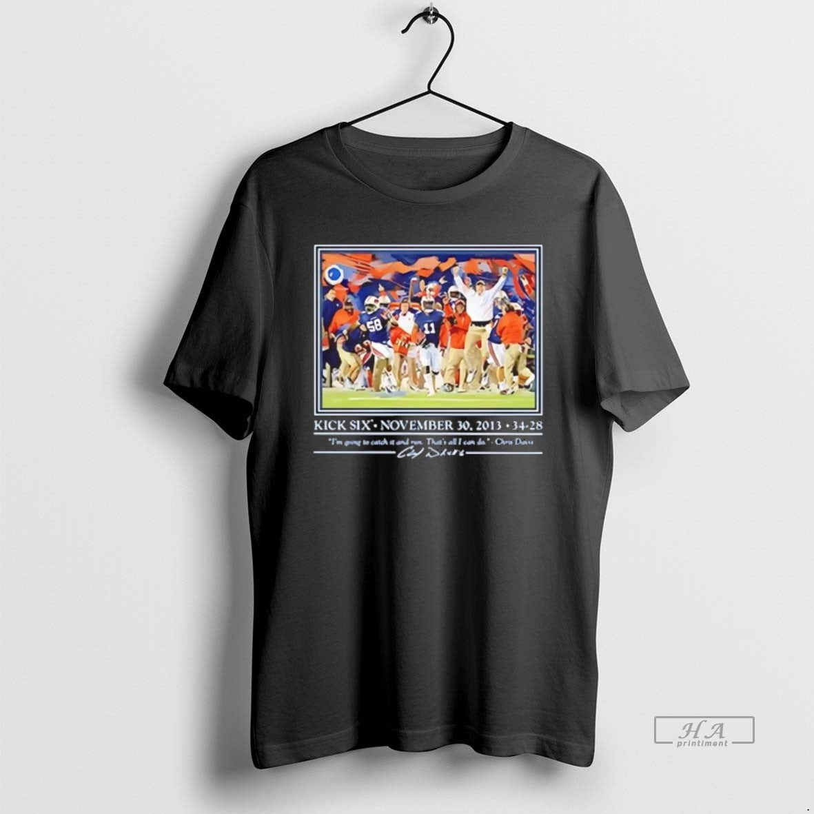 Official Auburn Tigers Chris Davis Kich Six November 78th Iron Bowl