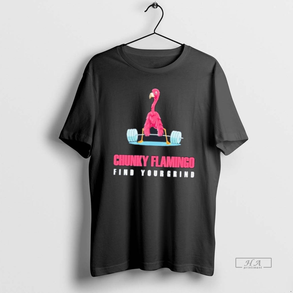 Official Bbqnt0kt Chunky Flamingo Find Your Grind Tee