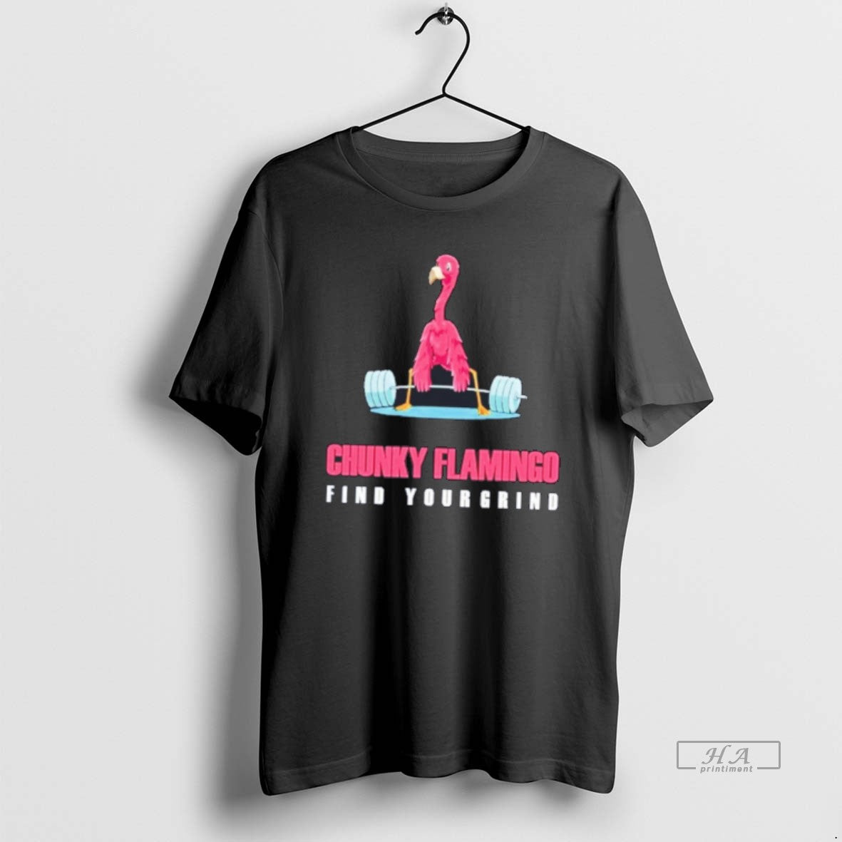 Official Bbqnt0kt Chunky Flamingo Find Your Grind Tee