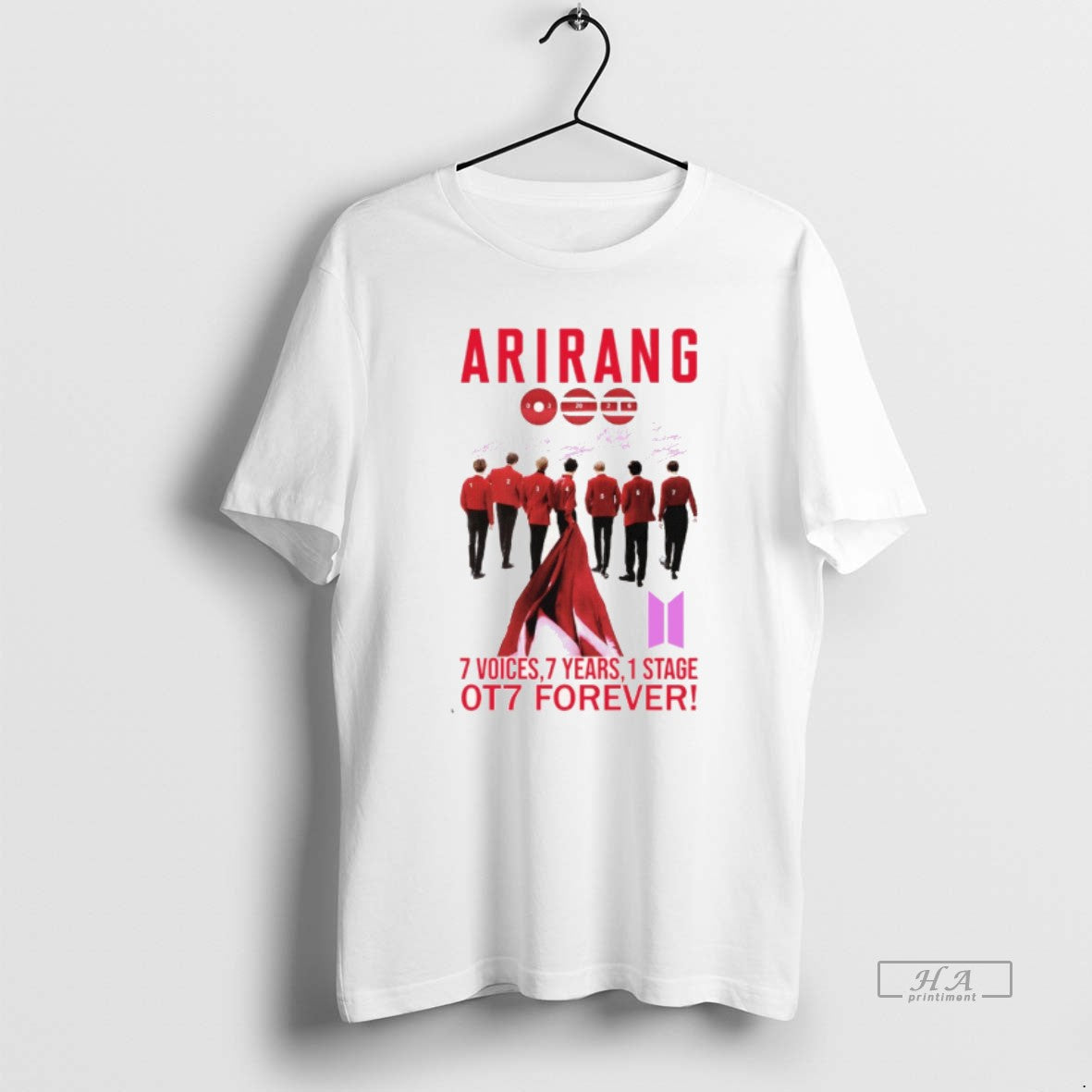 Official Bts Band Arirang 7 Voices 7 Years 1 Stage Ot7 Forever Signature