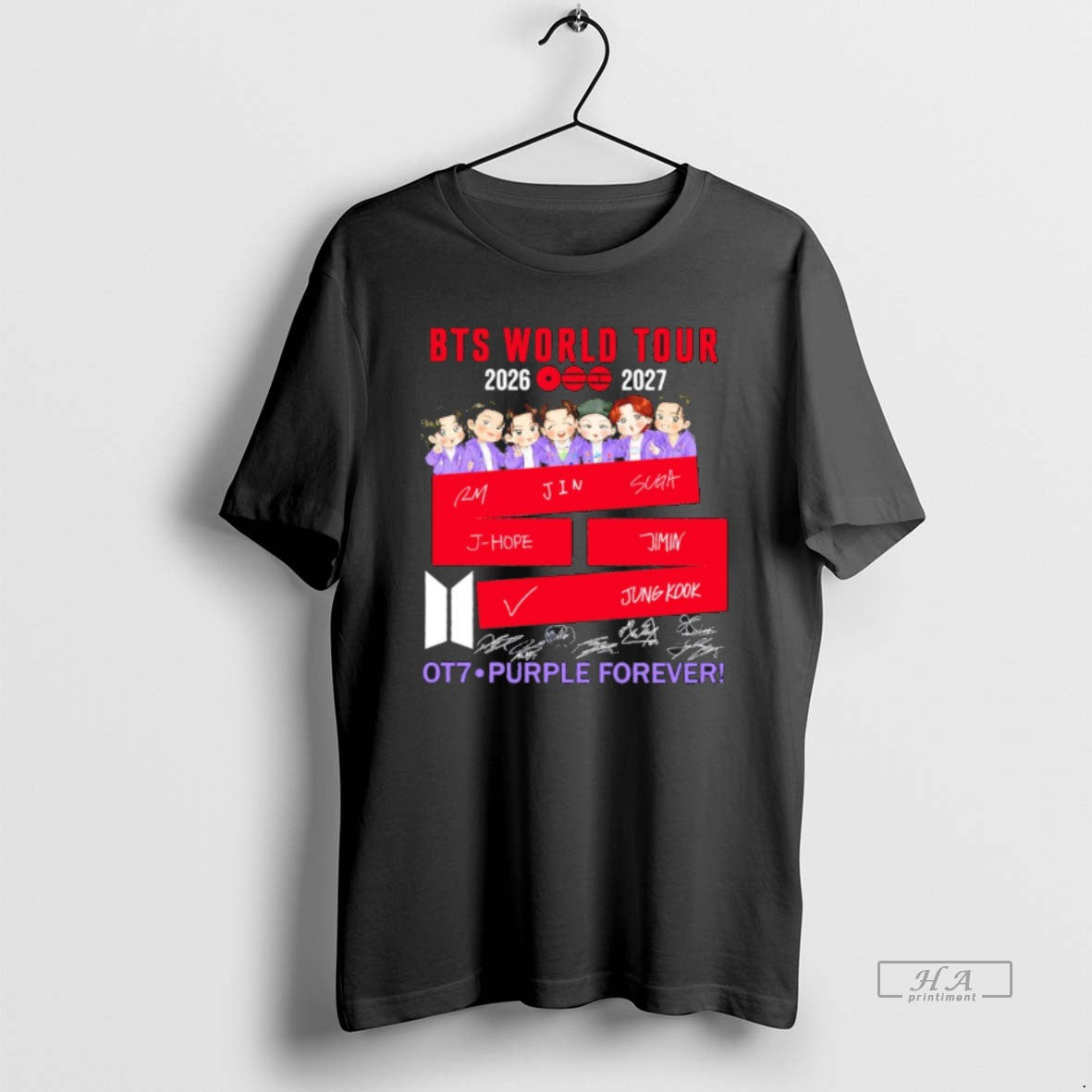 Official Bts World Tour 2026 2027 Ot7 Purple Forever