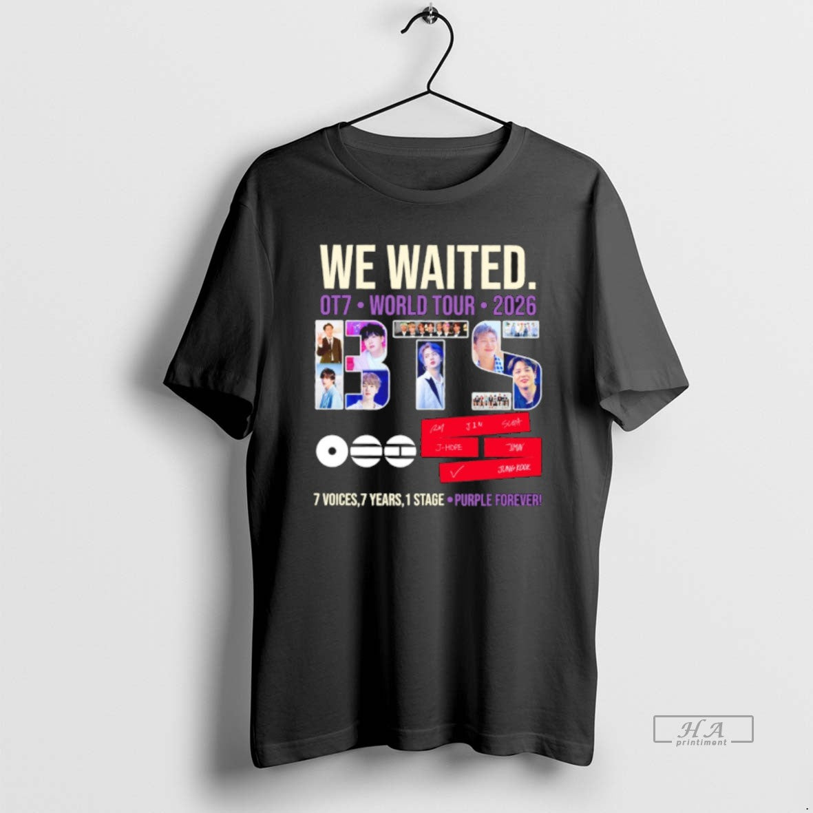 Official Bts World Tour 2026 2027 Ot7 Purple Forever Music Fan