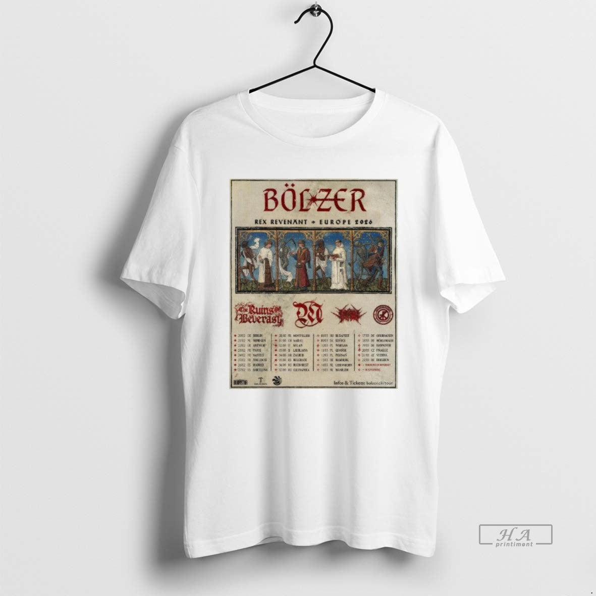 Official Bolzer Rex Revenant European Tour 2026