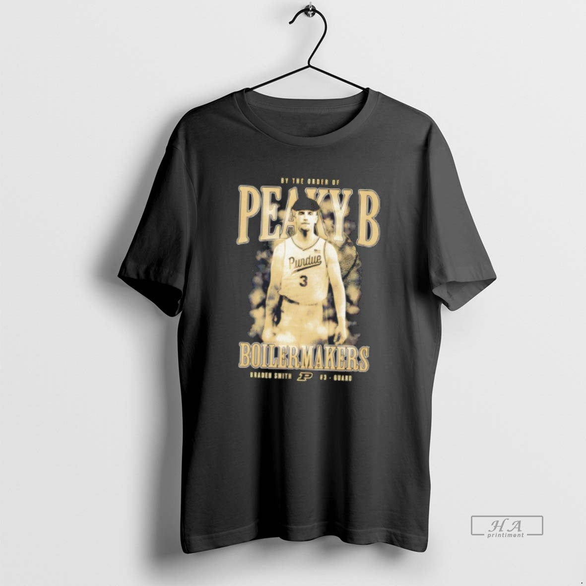 Official Braden Smith Purdue Boilermakers Peaky Bs Vintage Tee