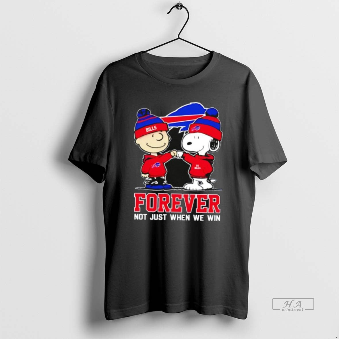 Official Buffalo Bills Charlie Brown And Snoopy Forever Not Just When We Win