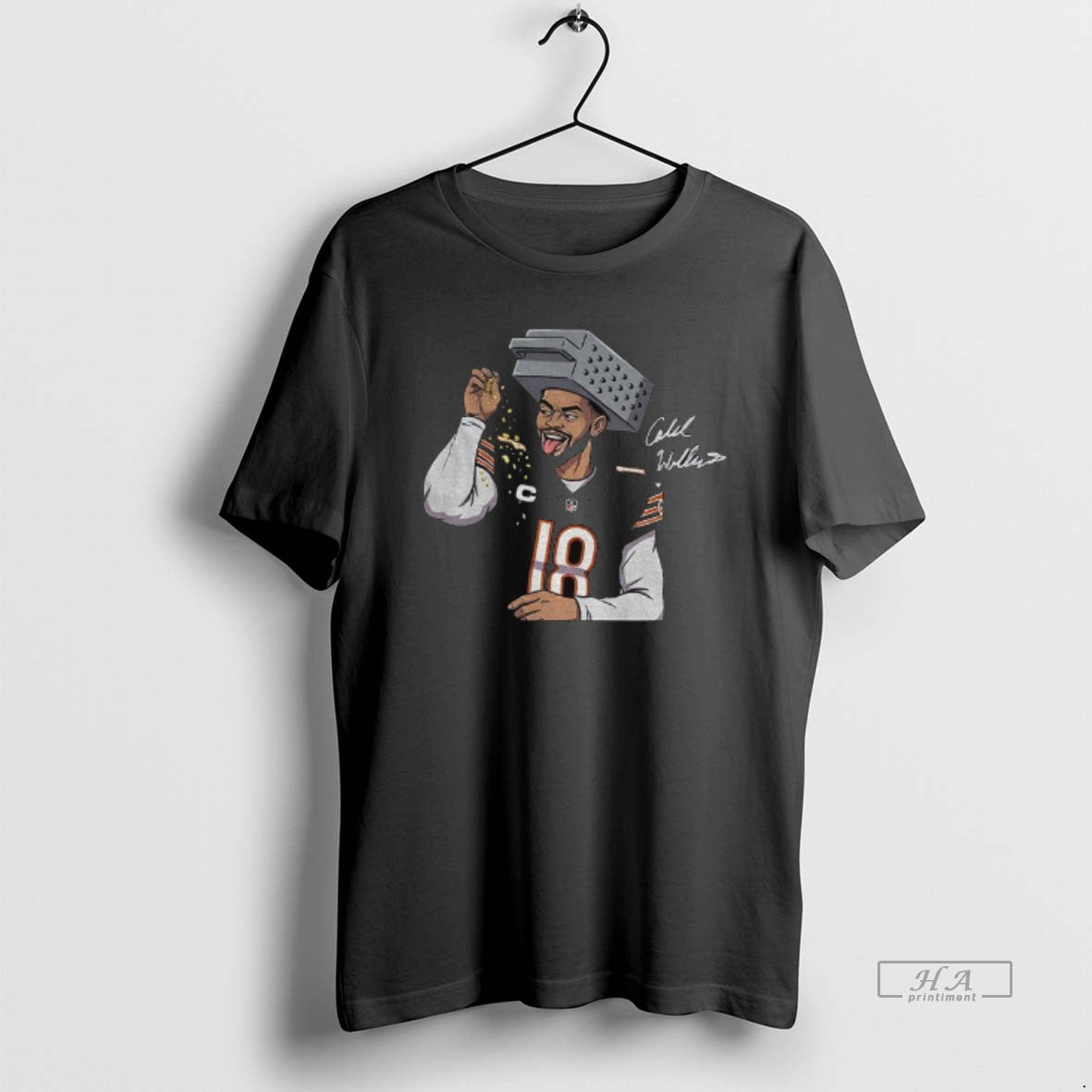 Official Caleb Williams Cheese Grating Chicago Bears Signature Bear Down