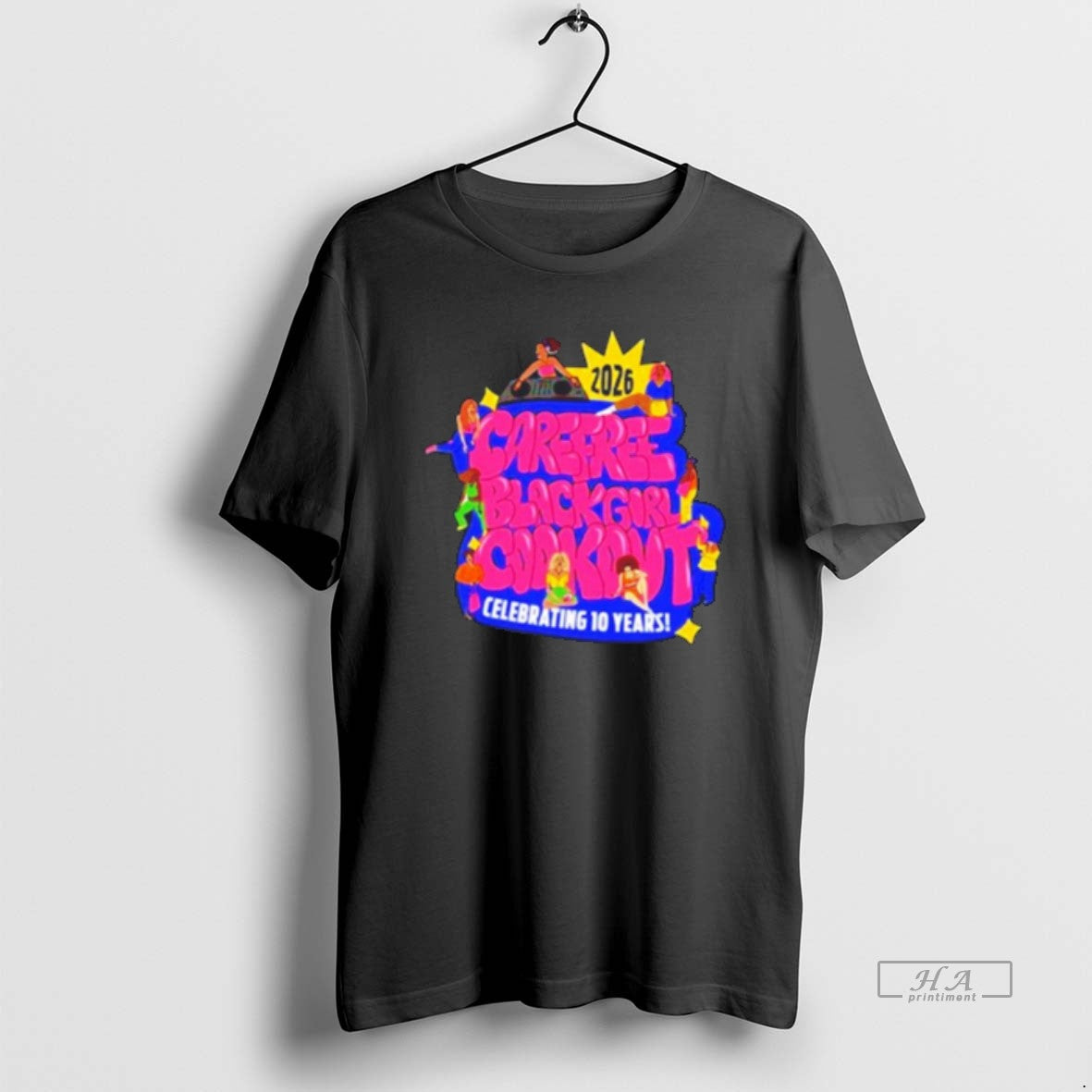 Official Carefree Black Girl Cookout 10th Anniversary Tee