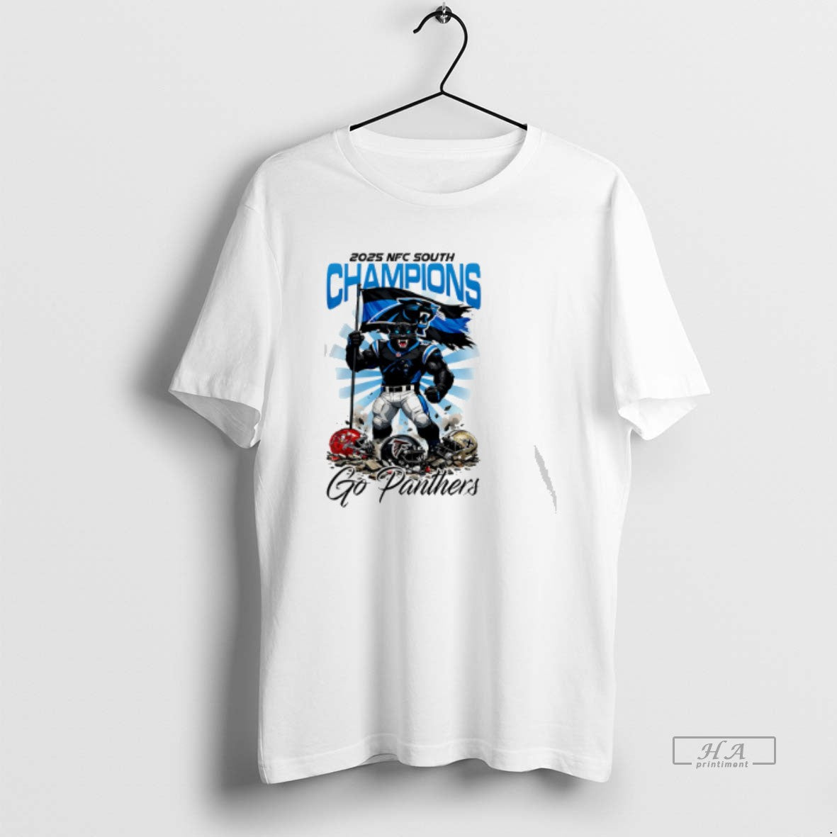 Official Carolina Panthers Nfl Nfc South Champions Super Bowl 2025 Mascot