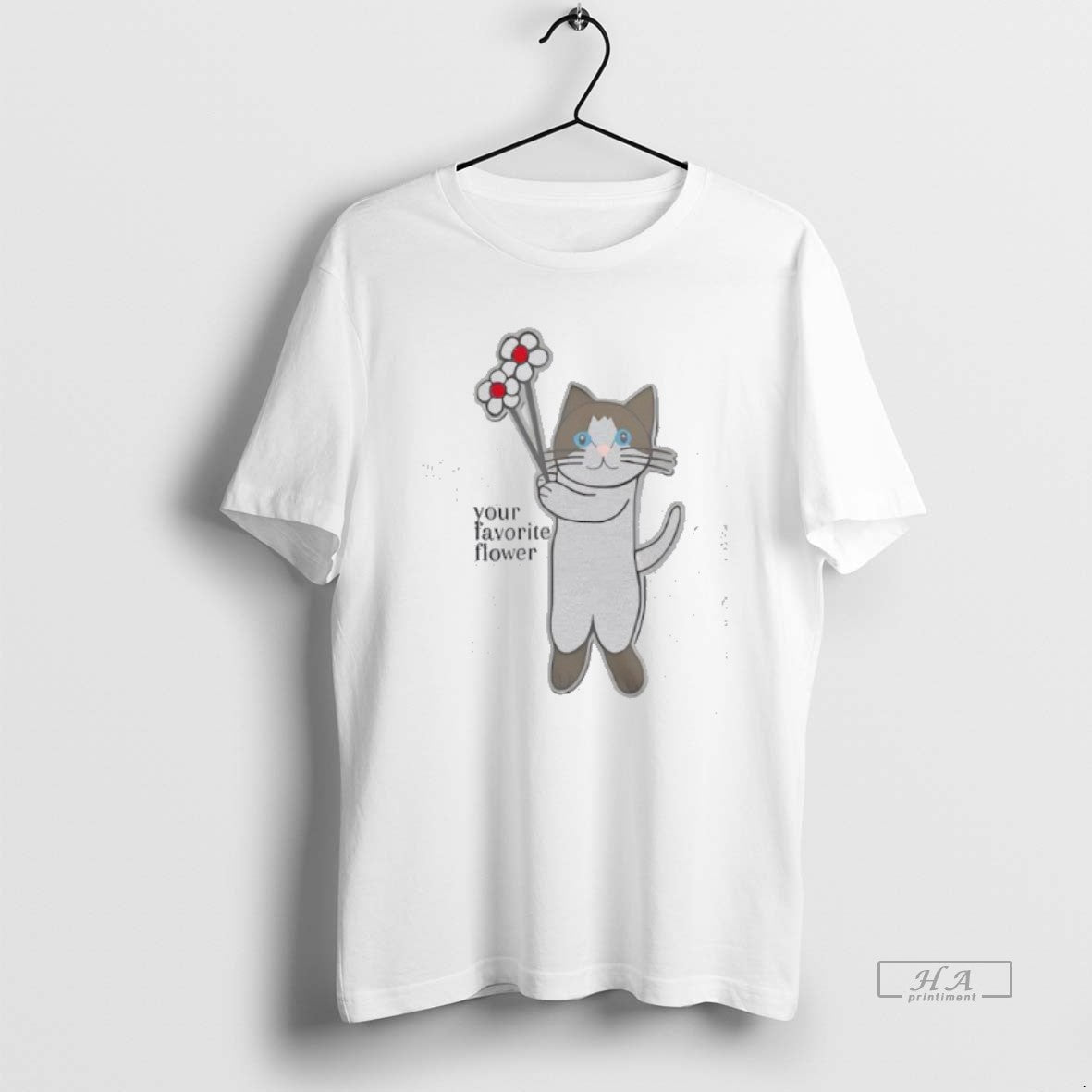 Official Cat Your Favorite Flower Cute