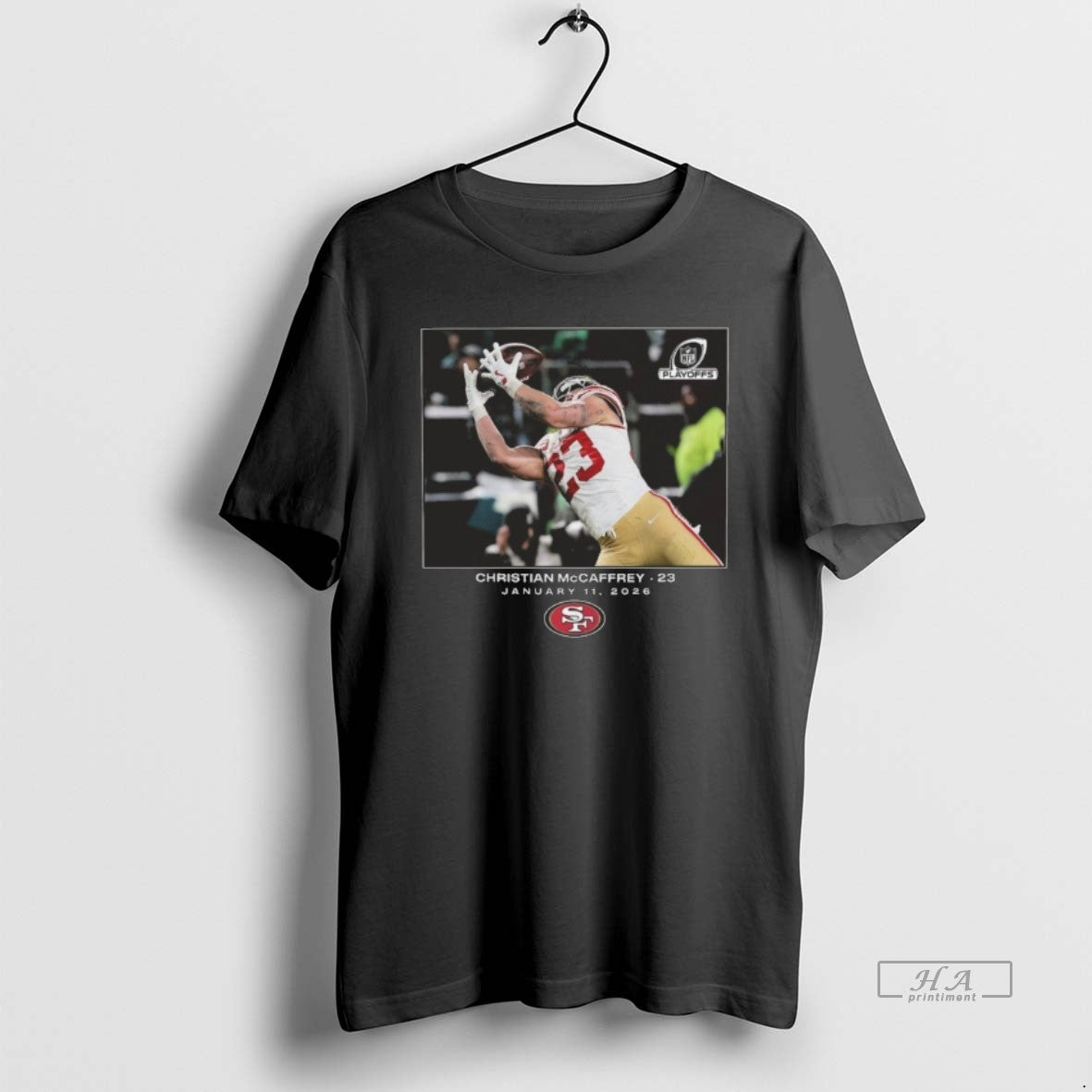 Official Christian Mccaffrey San Francisco 49ers Nfl Flash Features Wild Card Big Tall