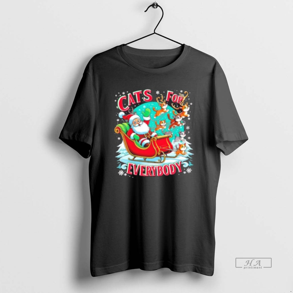 Official Christmas Cats For Everybody Funny Santa