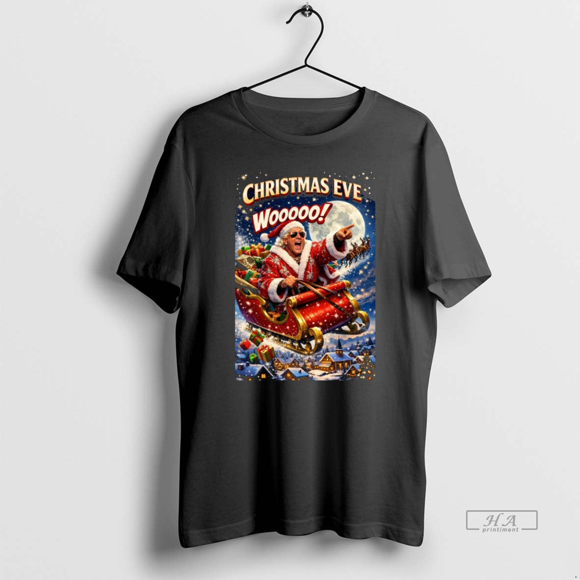 Official Christmas Eve Wooooo Ric Flair Santa Claus Is Coming To Town 2025
