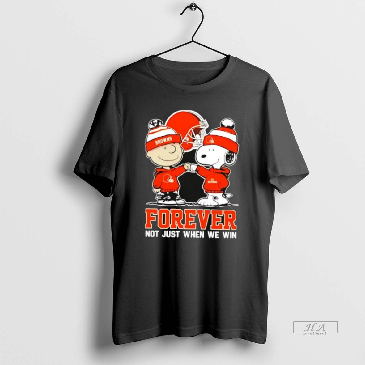 Official Cleveland Browns Charlie Brown And Snoopy Forever Not Just When We Win