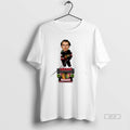 Official Connor Bedard Chicago Blackhawks Black Alternate Jersey Caricature