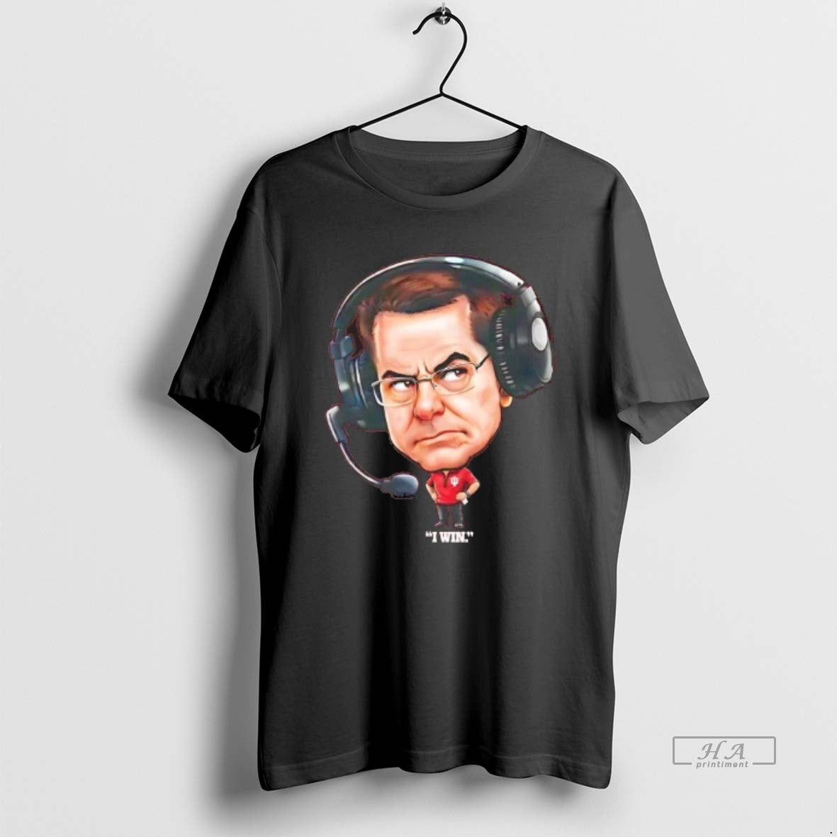Official Curt Cignetti Big Head Caricature Indiana Hoosiers