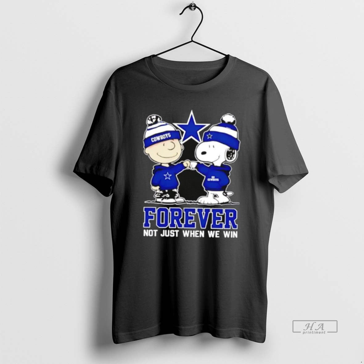 Official Dallas Cowboys Charlie Brown And Snoopy Forever Not Just When We Win